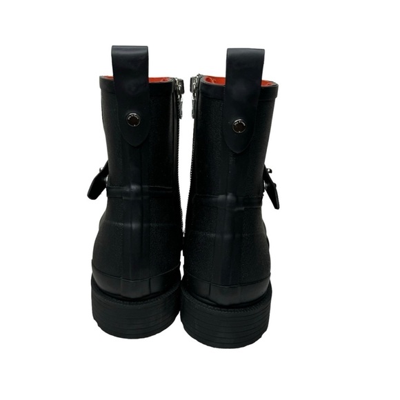 rag & bone Moto Rain Boots Black Women’s 41 US 11 - Picture 5 of 13